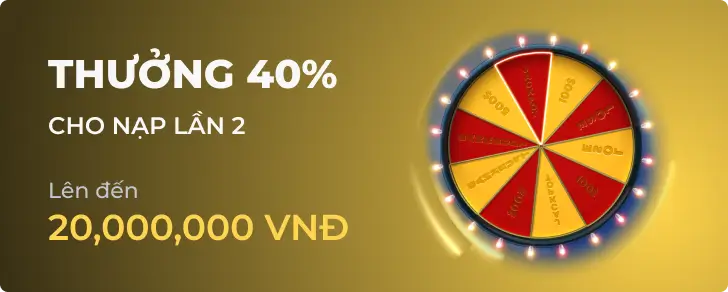 Khuyến mãi Thưởng 40% tại winningslotsvn