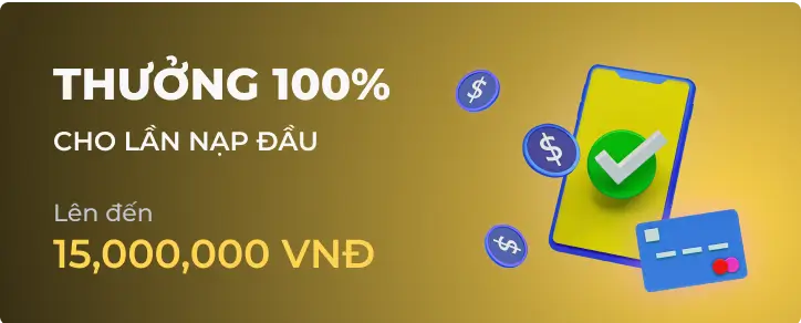 Khuyến mãi Thưởng 100% tại winningslotsvn